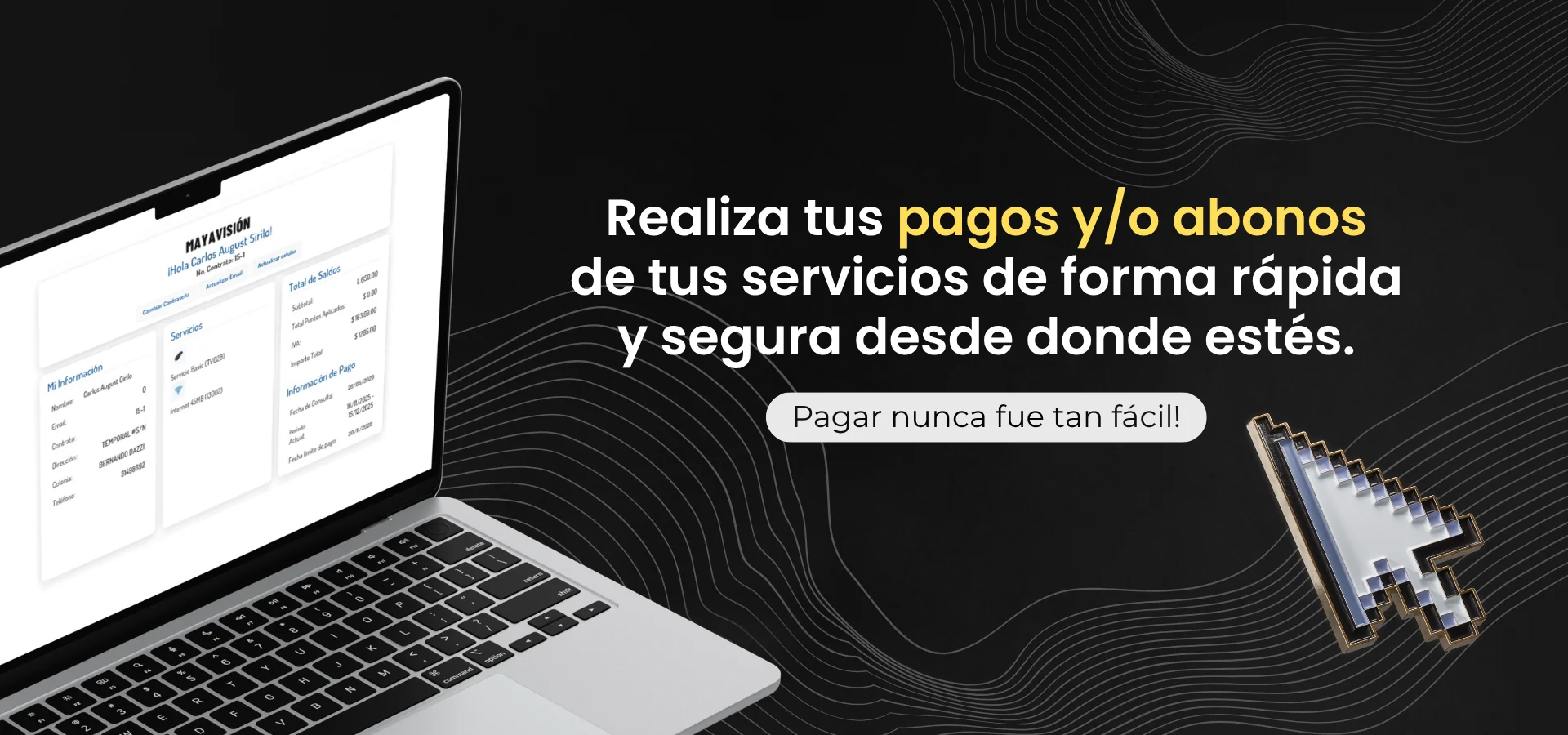 Mayavisión — Velocidad sin límites. Débito rápido, pagos en línea y billetera digital.