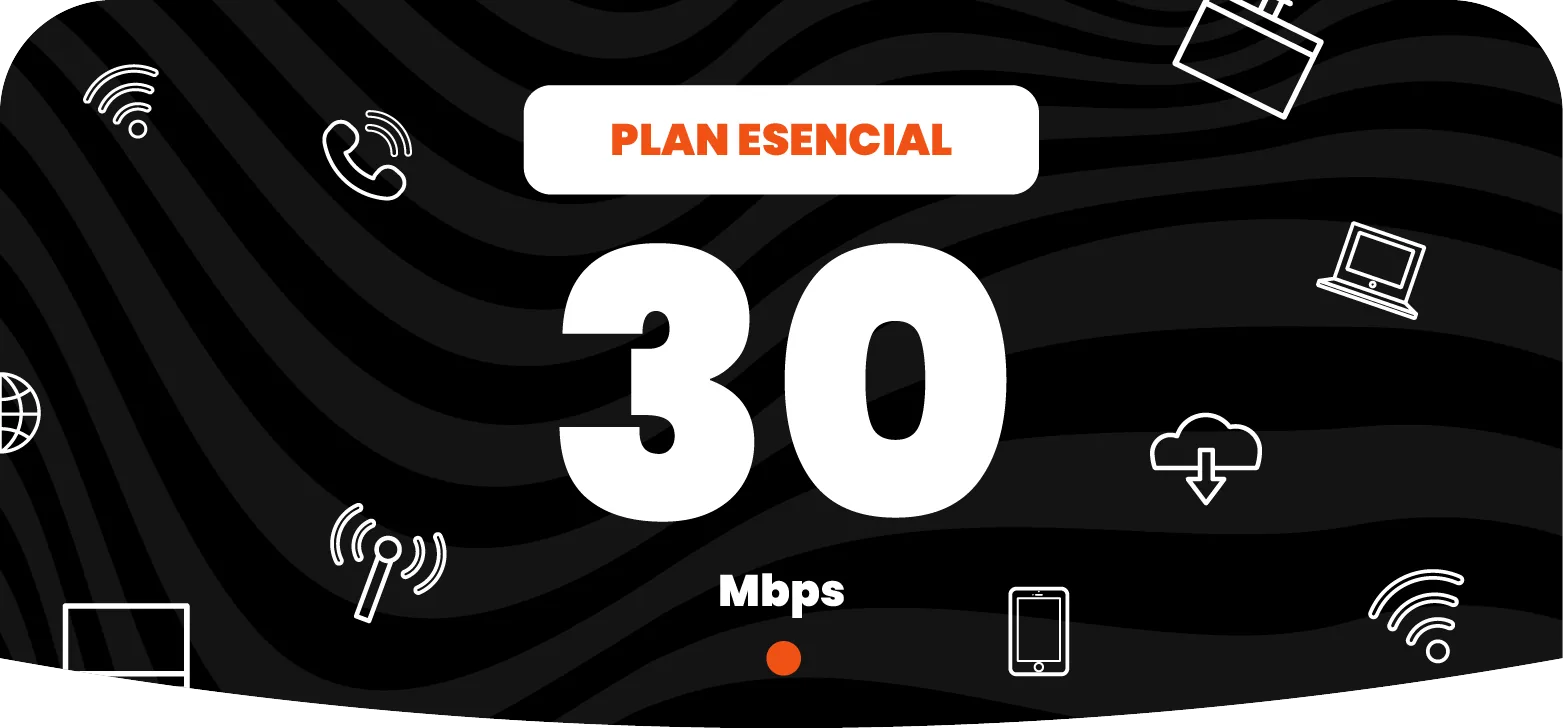Plan de internet coaxial de 30 Mbps
